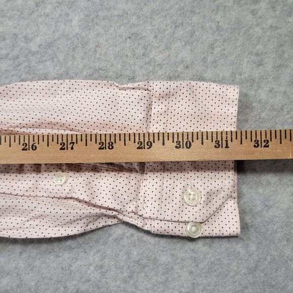 Banana Republic Mens‎ Medium Pink Untucked Fit Oxford Long Sleeve Shirt - Picture 11 of 11